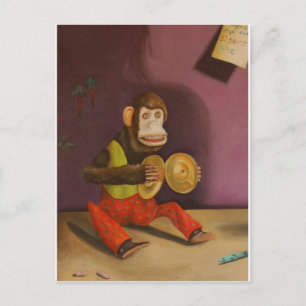 Cartão Postal criança levada detalhe(Macaco)
