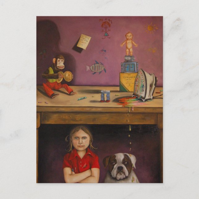 Cartão Postal Criança travessa (Frente)