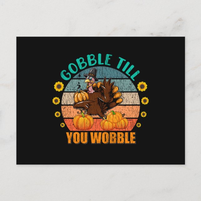 Cartão Postal Crianças da Família Gobble Correspondendo Ação de  (Frente)