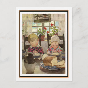 Cartão Postal Crianças Dizendo Graças por Jessie Willcox Smith