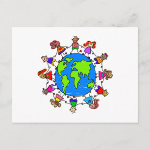 Cartão Postal Crianças do Mundo