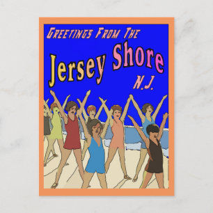 Cartão Postal Crianças em Jersey Shore Beach