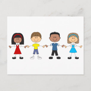 Cartão Postal Crianças Escolares