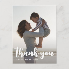 Cartão Postal Crianças festas de aniversário Obrigado A Escrever