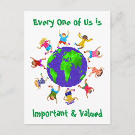 Cartão Postal Crianças importantes e valiosas