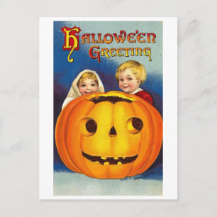 Cartão Postal Crianças no Halloween