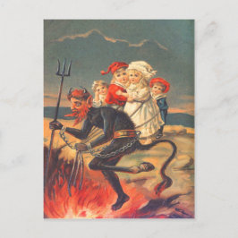 Cartão Postal Crianças sequestradas pelo Krampus