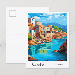 Cartão Postal Criar Ilustração de Viagens vintage de Arte de Gré