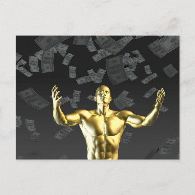 Cartão Postal Criar Lucros ou Lucros com Dinheiro Facilmente Com (Frente)