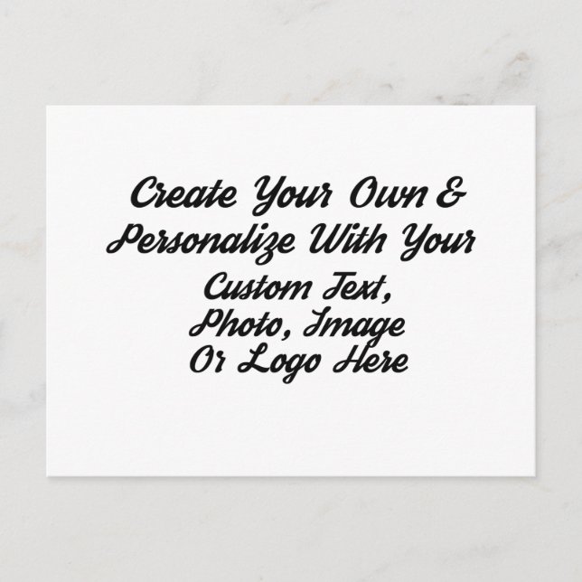 Cartão Postal Criar Salva o Dia Personalizado Customizado (Frente)