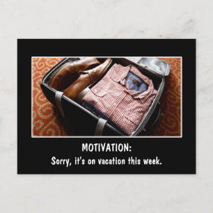 Cartão Postal Criar um presente de desmotivação personalizado