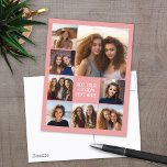 Cartão Postal Criar uma Colagem de Fotos Personalizada com 8 Fot<br><div class="desc">Use sua foto ou fotos favoritas para fazer um espetáculo divertido para compartilhar com amigos. Um design minimalista com apenas instantâneos e um bloco de texto.</div>