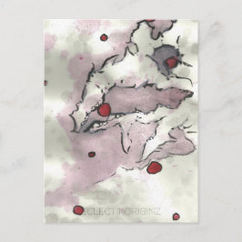 Cartão Postal Criatura 010 do Cachorro de Morango