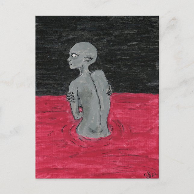 Cartão Postal Criatura Caçada (Frente)