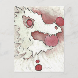 Cartão Postal Criatura de Chá de Cranberry Bog 01