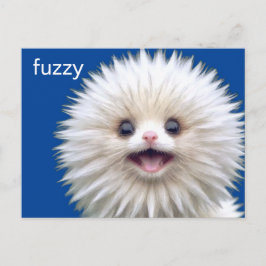 Cartão Postal Criatura de Felpudo em Cute