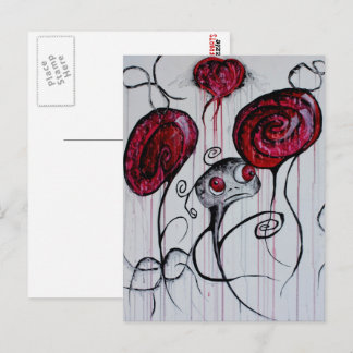Cartão Postal Criatura Gira Fantasia Gótico Fantasia Arte Triste