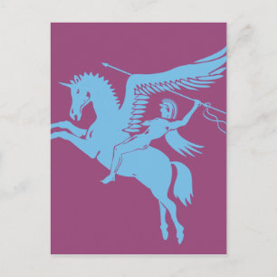 Cartão Postal Criatura pegasus mais legal que você ama