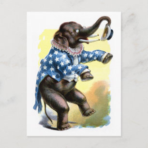 Cartão Postal Criaturas Curiosas - Elefante