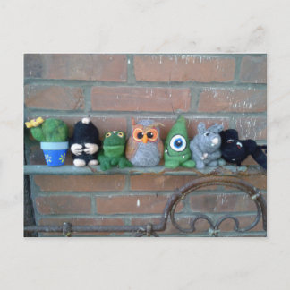 Cartão Postal criaturas e caracteres de criaturas