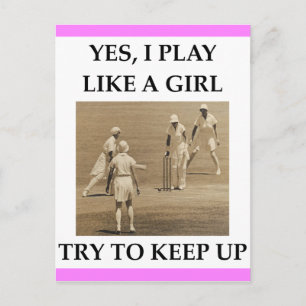 CARTÃO POSTAL CRICKET