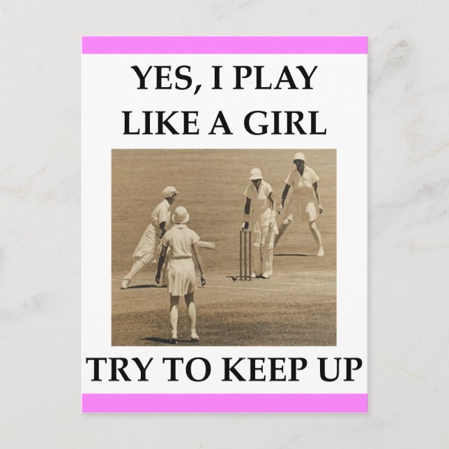 CARTÃO POSTAL CRICKET (Frente)