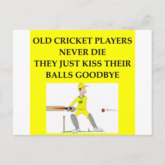 CARTÃO POSTAL CRICKET (Frente)
