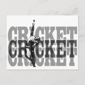 Cartão Postal Cricket Bowler
