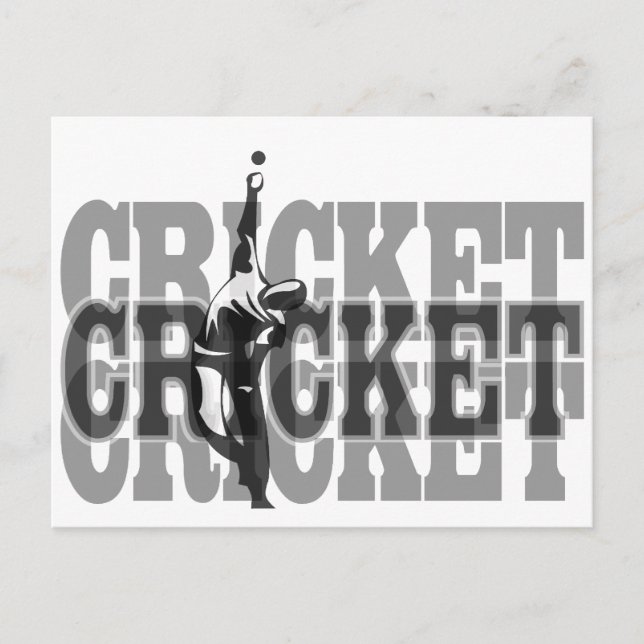 Cartão Postal Cricket Bowler (Frente)