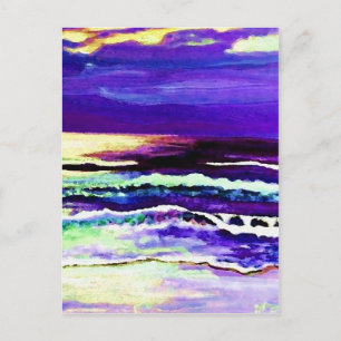 Cartão Postal "Cricket Night Sea" CricketDiane Ocean Art