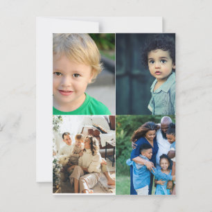 Cartão Postal Crie a sua própria colagem de 4 fotos
