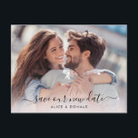 Cartão Postal Crie a sua própria mudança de data de casamento fo<br><div class="desc">Crie a sua própria mudança de data de casamento Fotográfico Cartão postal</div>