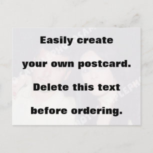 Cartão Postal Crie facilmente seu cartão-postal. Remova o texto