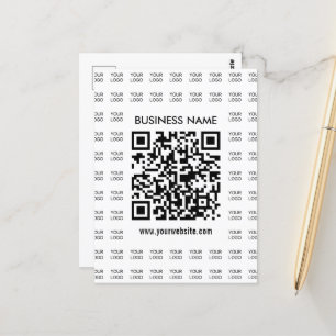 Cartão Postal Crie instantaneamente código QR e padrão de logoti