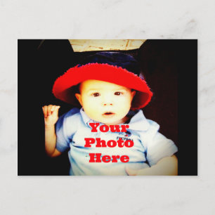 Cartão Postal Crie o seu próprio modelo de presentes de fotos