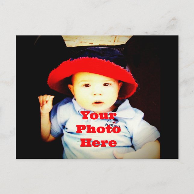 Cartão Postal Crie o seu próprio modelo de presentes de fotos (Frente)