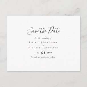 Cartão Postal Crie seu Modelo de Save The Date Adicione Gráficos