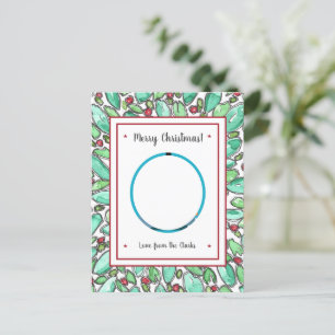 Cartão Postal Crie seu próprio Adicionar Foto ao Natal Personali