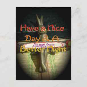 Cartão Postal Crie seu próprio amor Hakuna Matata Tenha um bom d