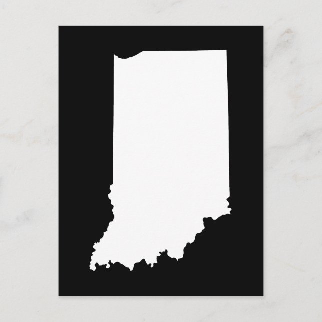 Cartão Postal Crie Seu Próprio Anúncio de Mudança em Indiana (Frente)