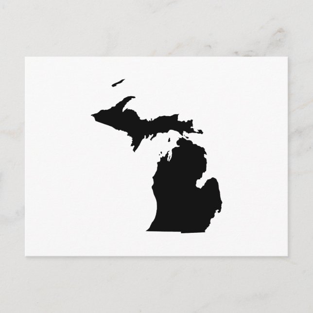 Cartão Postal Crie Seu Próprio Anúncio de Mudança para Michigan (Frente)