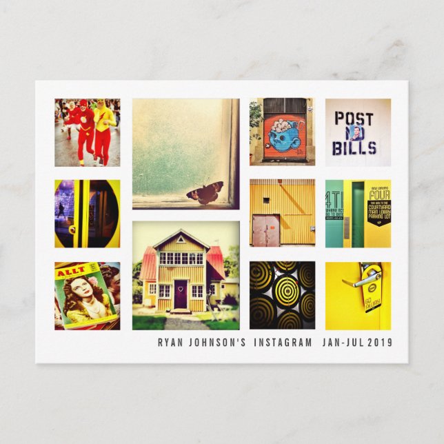 Cartão Postal Crie seu próprio Cartão-postal de Colagem de Fotos (Frente)