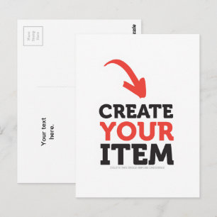 Cartão Postal CRIE-SEU PRÓPRIO DIY Faça upload personalizado de 