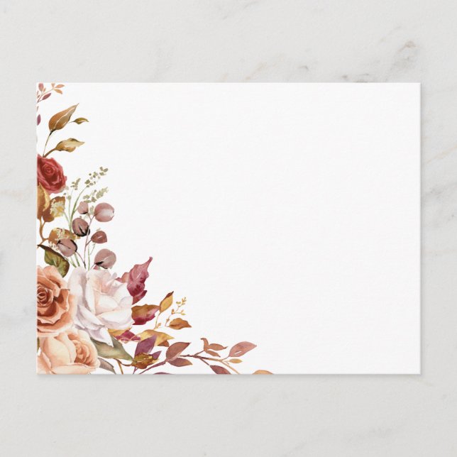 Cartão Postal Crie Seu Próprio Floral (Frente)