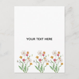 Cartão Postal Crie Seu Próprio Floral