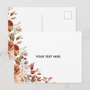 Cartão Postal Crie Seu Próprio Floral