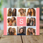 Cartão Postal Crie seu próprio Monograma Personalizado de Colage<br><div class="desc">Use 8 fotos quadradas para criar um presente exclusivo e pessoal. Ou você pode ficar com o filhote hipster e fazer uma moda. Se precisar ajustar as fotos,  clique na ferramenta personalizar para fazer alterações.</div>