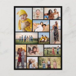 Cartão Postal Crie Sua Própria Colagem de 12 Fotos