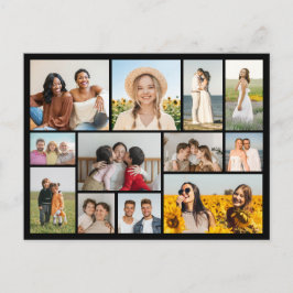 Cartão Postal Crie Sua Própria Colagem de 12 Fotos