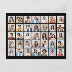 Cartão Postal Crie Sua Própria Colagem de 35 Fotos